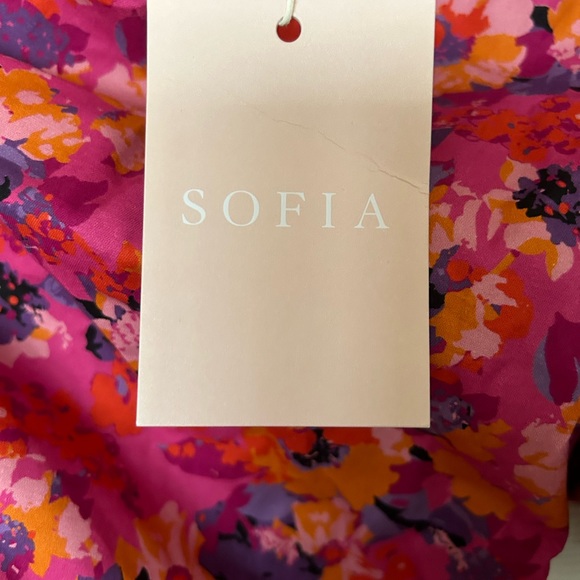 NWT Sofia the Label Willow Ruched One Shoulder Mini Dress - Floral - Size 6 - Picture 12 of 15